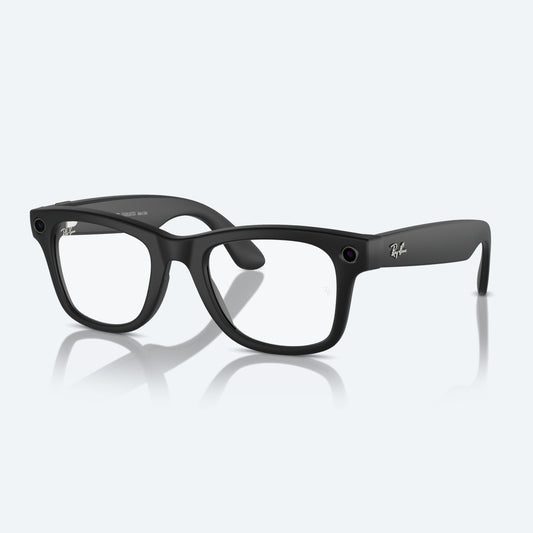 Ray-Ban | Meta Wayfarer Matte Black / Clear to G-15 Green Transitions®